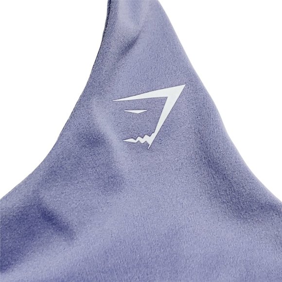 Gymshark Light Purple Full Zip Padded Sports Bra Adjustable Mesh Back Keyhole S - Picture 3 of 9